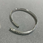 [Loco ]Move Noa Rose Gold Pavé Diamond Bangle Bracelet