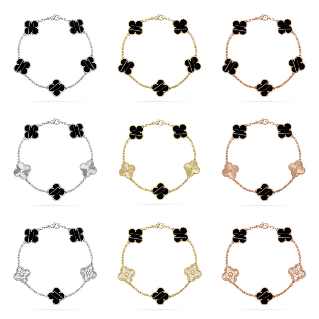 [Loco]New  CLOVER 5 MOTIF PULSAR STONE BRACELET COLLECTION