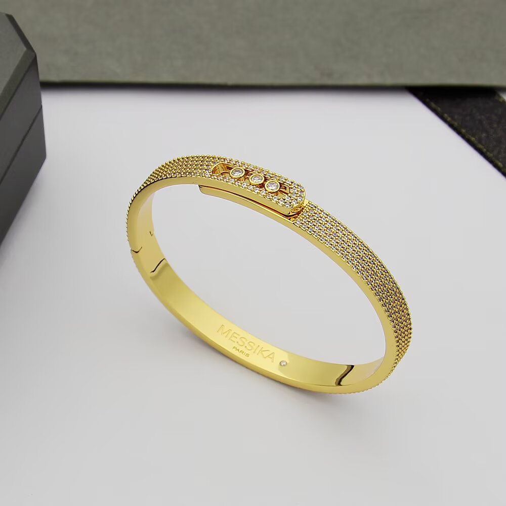 [Loco ]Move Noa Full Pavé Diamond Bangle Bracelet