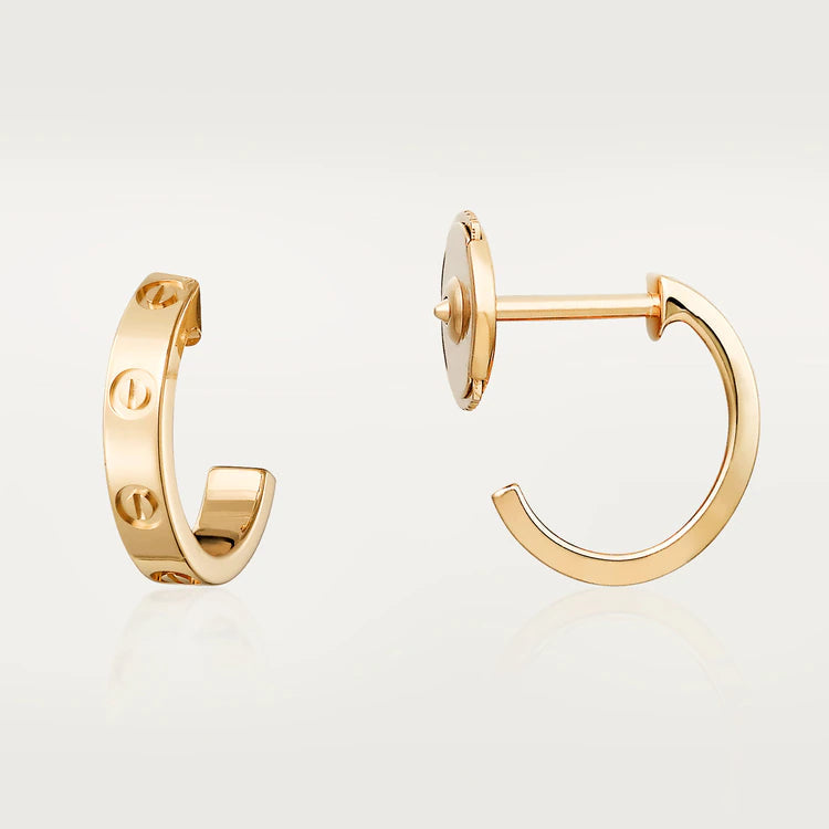 ¡®Loco¡¯LOVE EARRINGS 2.65MM PINK GOLD