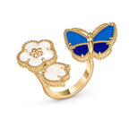 [Loco JURI]LUCKY SPRING BUTTERFLY OPEN-FACE RINGS