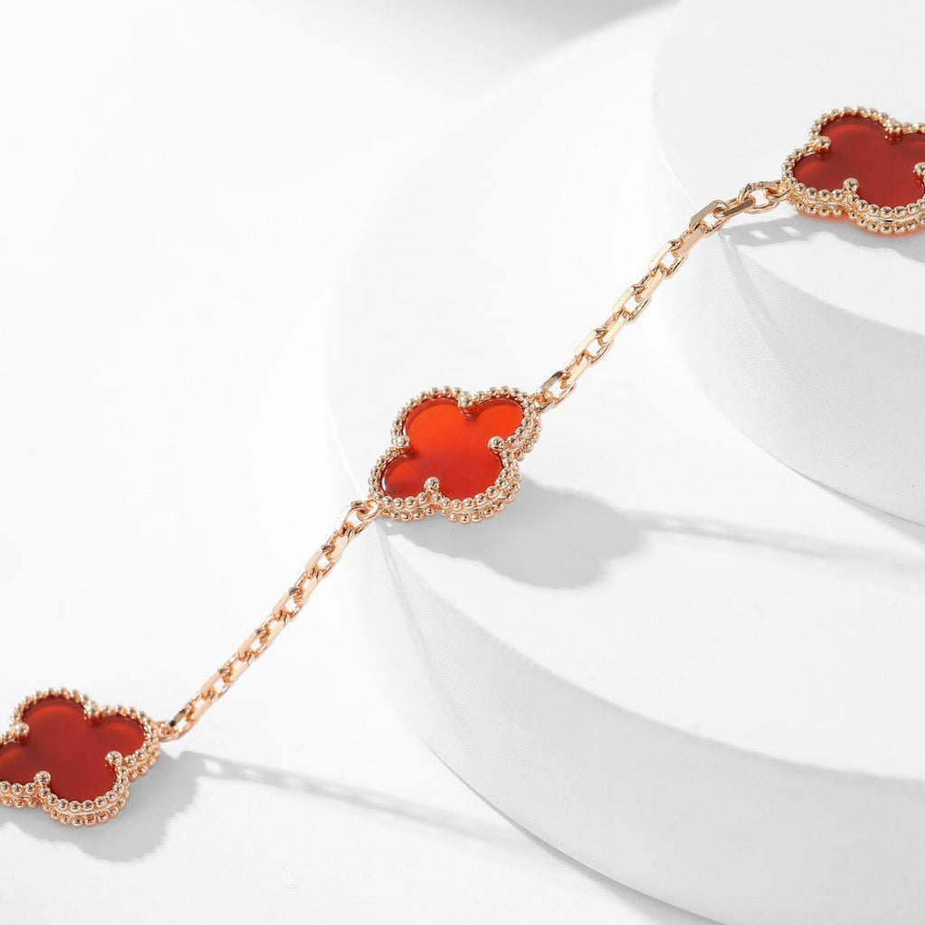 ¡®Loco¡¯CLOVER 10 MOTIFS CARNELIAN NECKLACE
