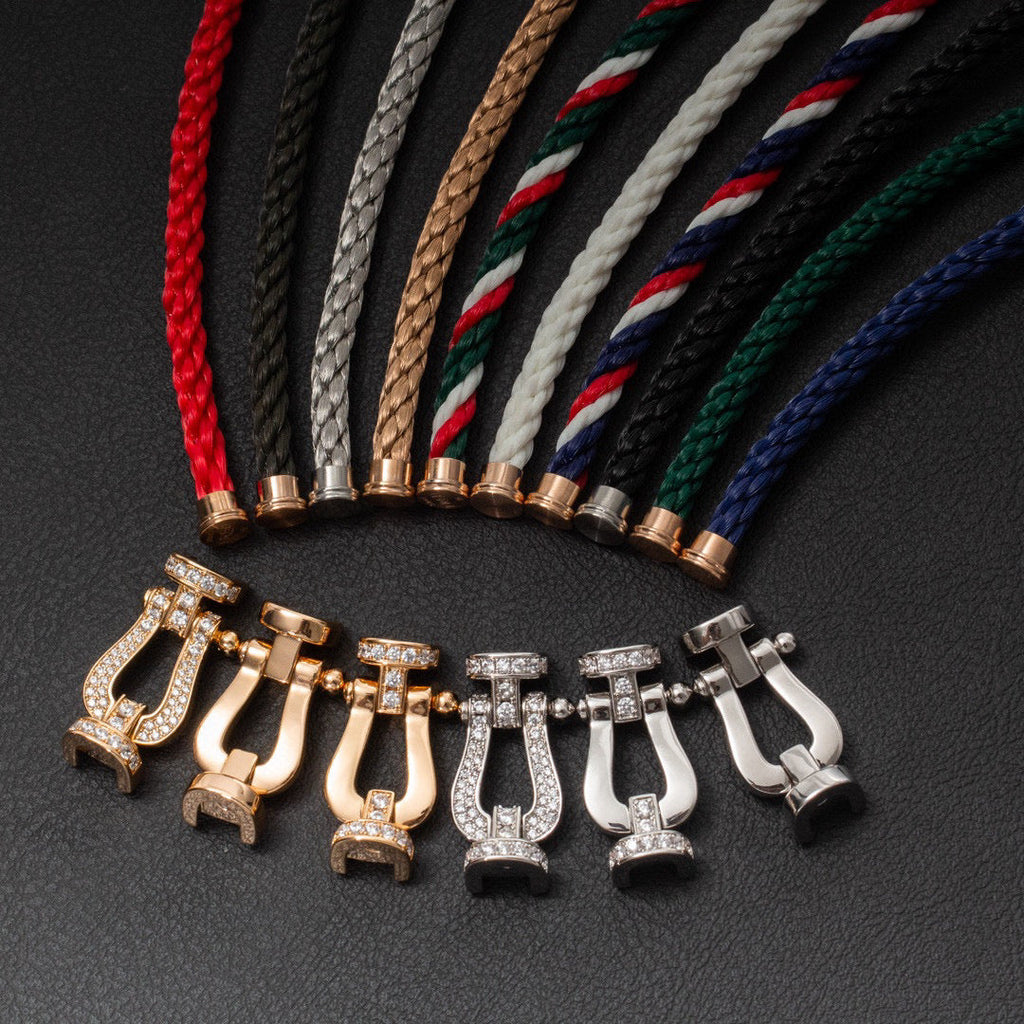 ¡®Loco¡¯FORCE LARGE HORSESHOE FULL DIAMOND BRACELET ROSE GOLD