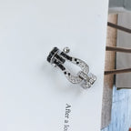 ¡®Loco¡¯FORCE LARGE HORSESHOE BLACK WHITE DIAMOND BRACELET ROSE GOLD