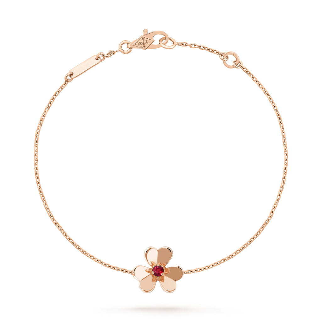 ¡®Loco¡¯FRIVOLE GOLD FLOWER PINK MALACHITE BRACELET