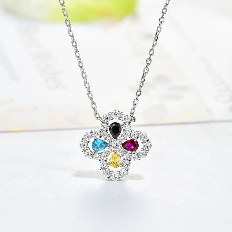 ¡®Loco¡¯LOOP NECKLACE FULL MOTIF DIAMOND 16MM MULTIPLE COLORS