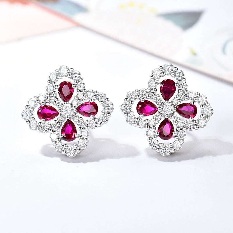 ¡®Loco¡¯LOOP EARRINGS FULL MOTIF DIAMOND 16MM