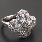 ¡®Loco¡¯LOOP RING FULL MOTIF DIAMOND 16MM SILVE