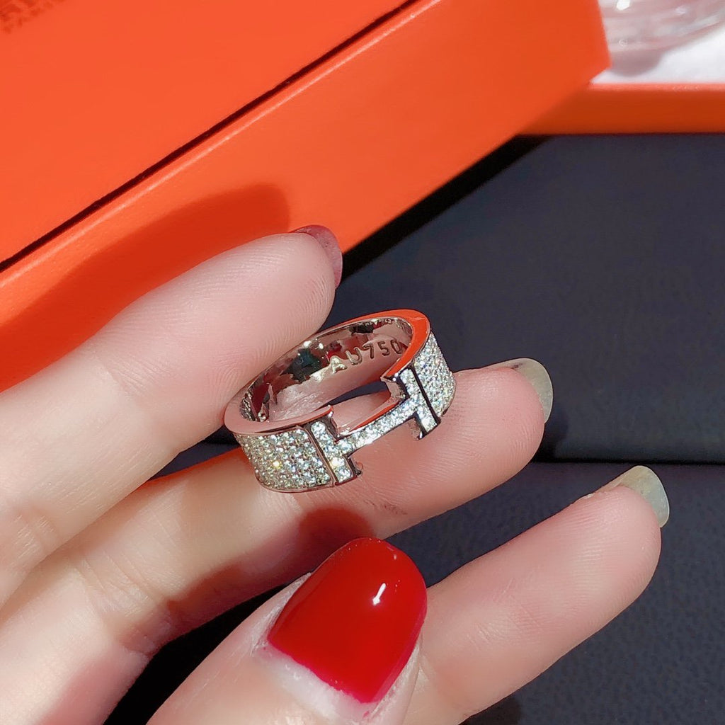¡®Loco¡¯H RING FULL DIAMOND