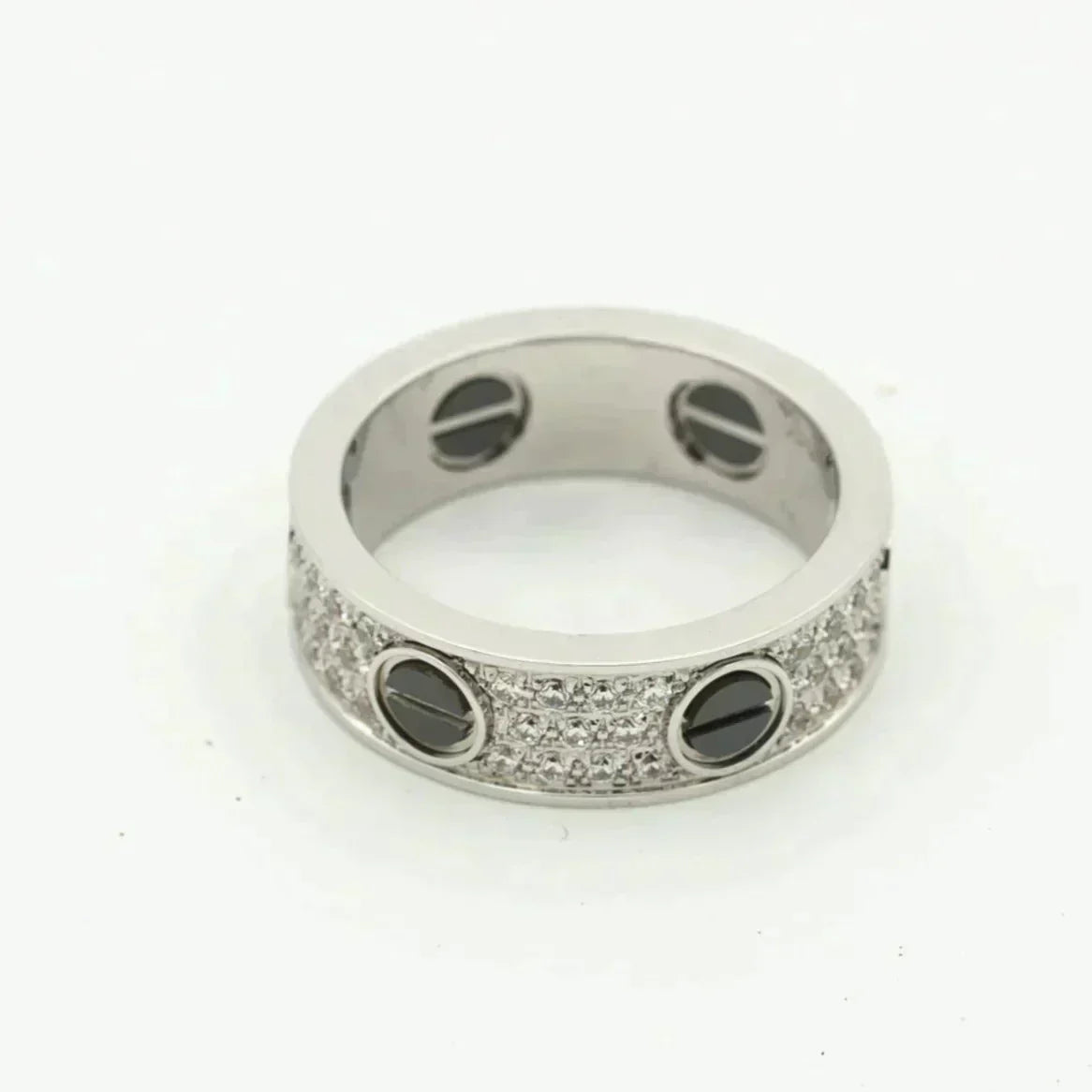 ¡®Loco¡¯LOVE RING 5.5MM DIAMONDS PAVED CERAMIC
