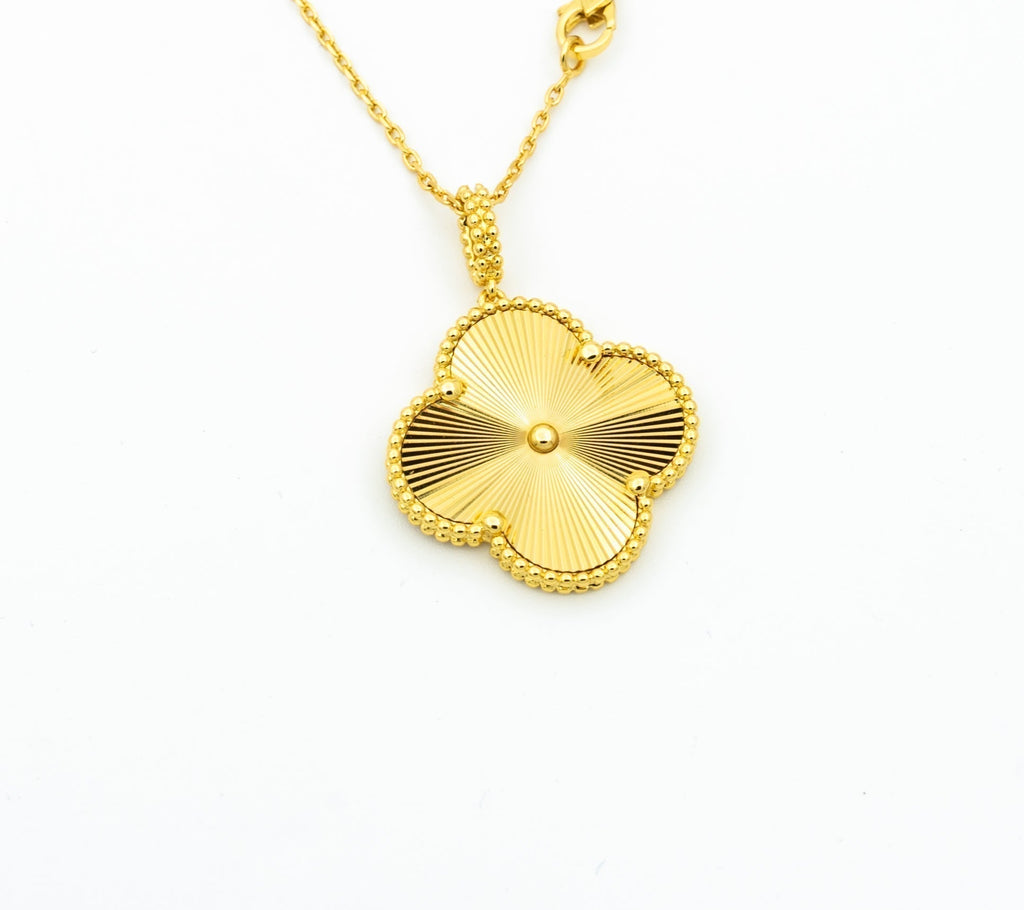 ¡®Loco¡¯CLOVER 25MM PEDANT NECKLACE GOLD
