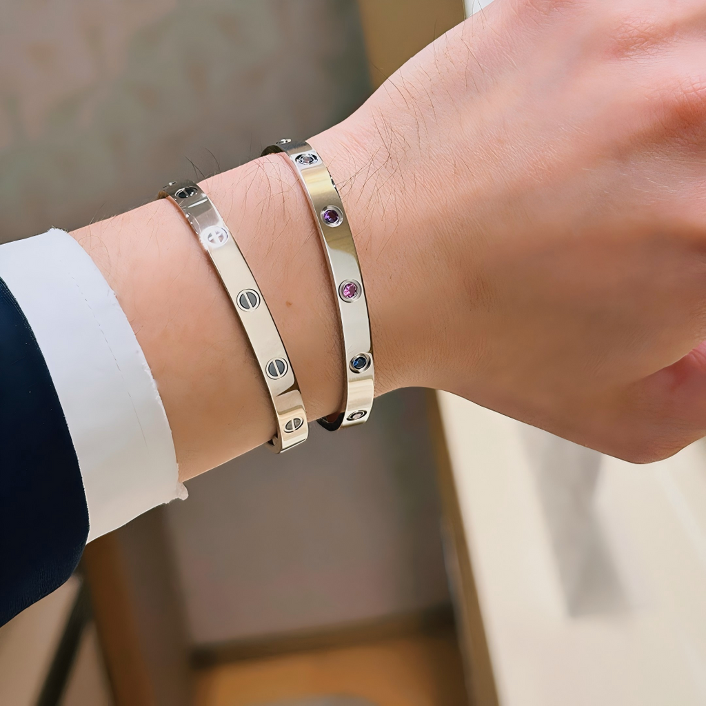 [Loco JURI]2026 RAINBOW LOVE BRACELET 6.1MM  10 DIAMONDS