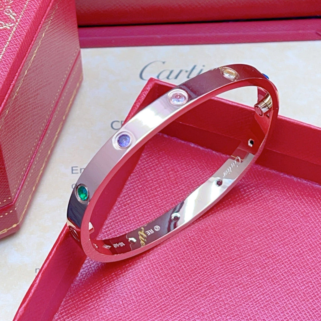 [Loco JURI]2026 RAINBOW LOVE BRACELET 6.1MM  10 DIAMONDS