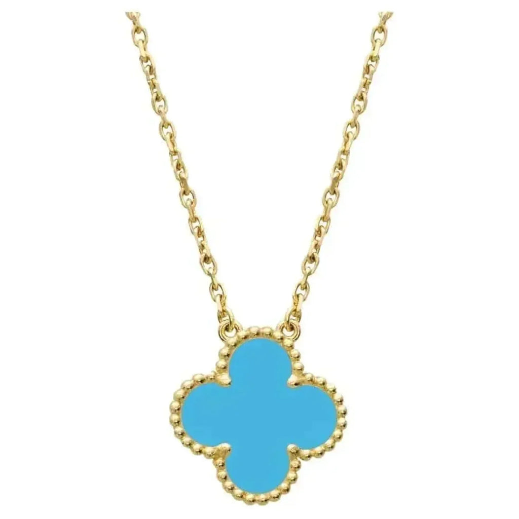 ¡®Loco¡¯CLOVER 15MM VINTAGE TURQUOISE NECKLACE
