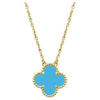 ¡®Loco¡¯CLOVER 15MM VINTAGE TURQUOISE NECKLACE