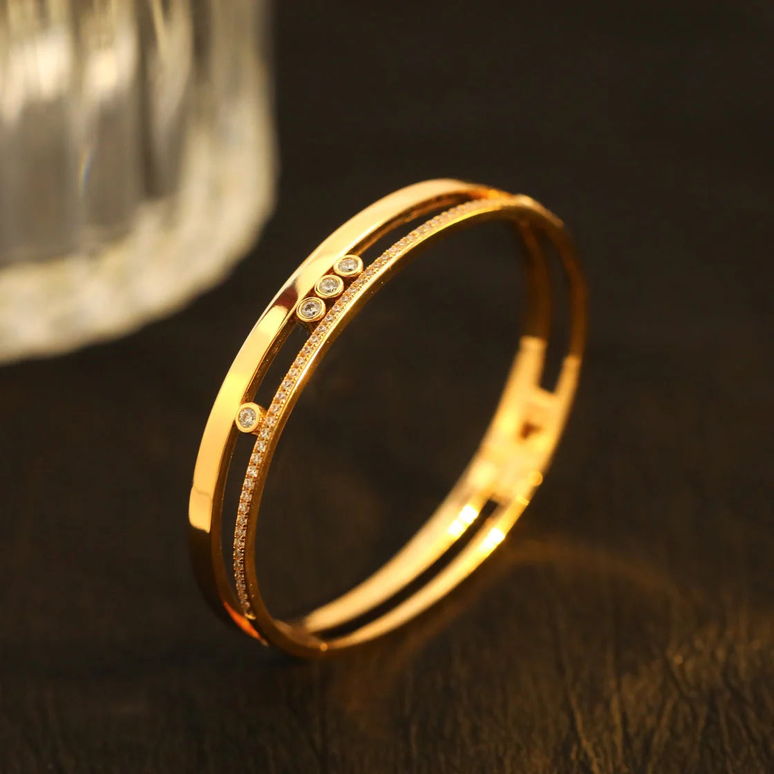 [Loco ]Move Romane Diamond Bangle Bracelet
