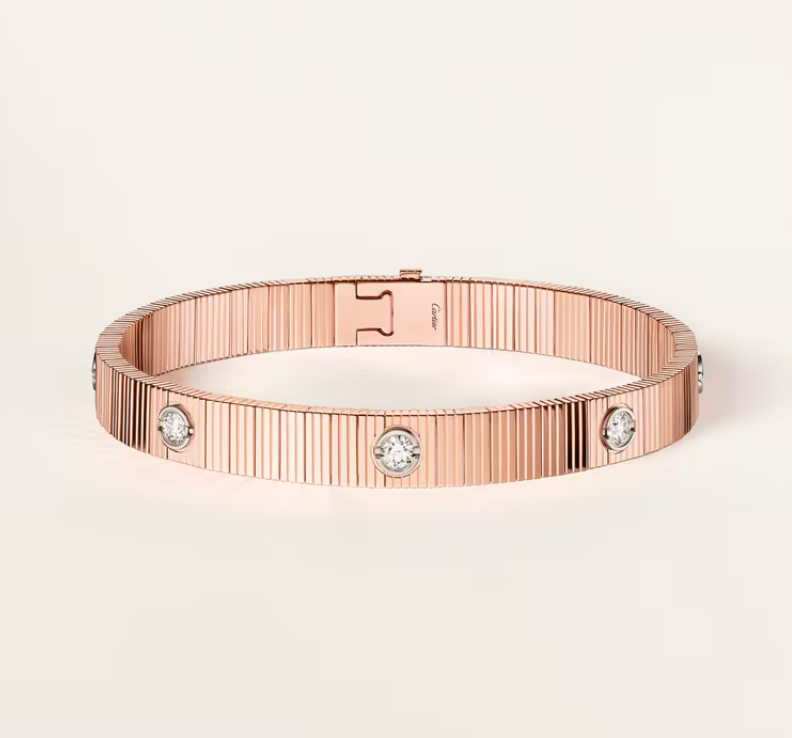 Loco NEW 7 MM 7-DIAMOND HEART-SHAPED BRACELET