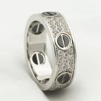 ¡®Loco¡¯LOVE RING 5.5MM DIAMONDS PAVED CERAMIC