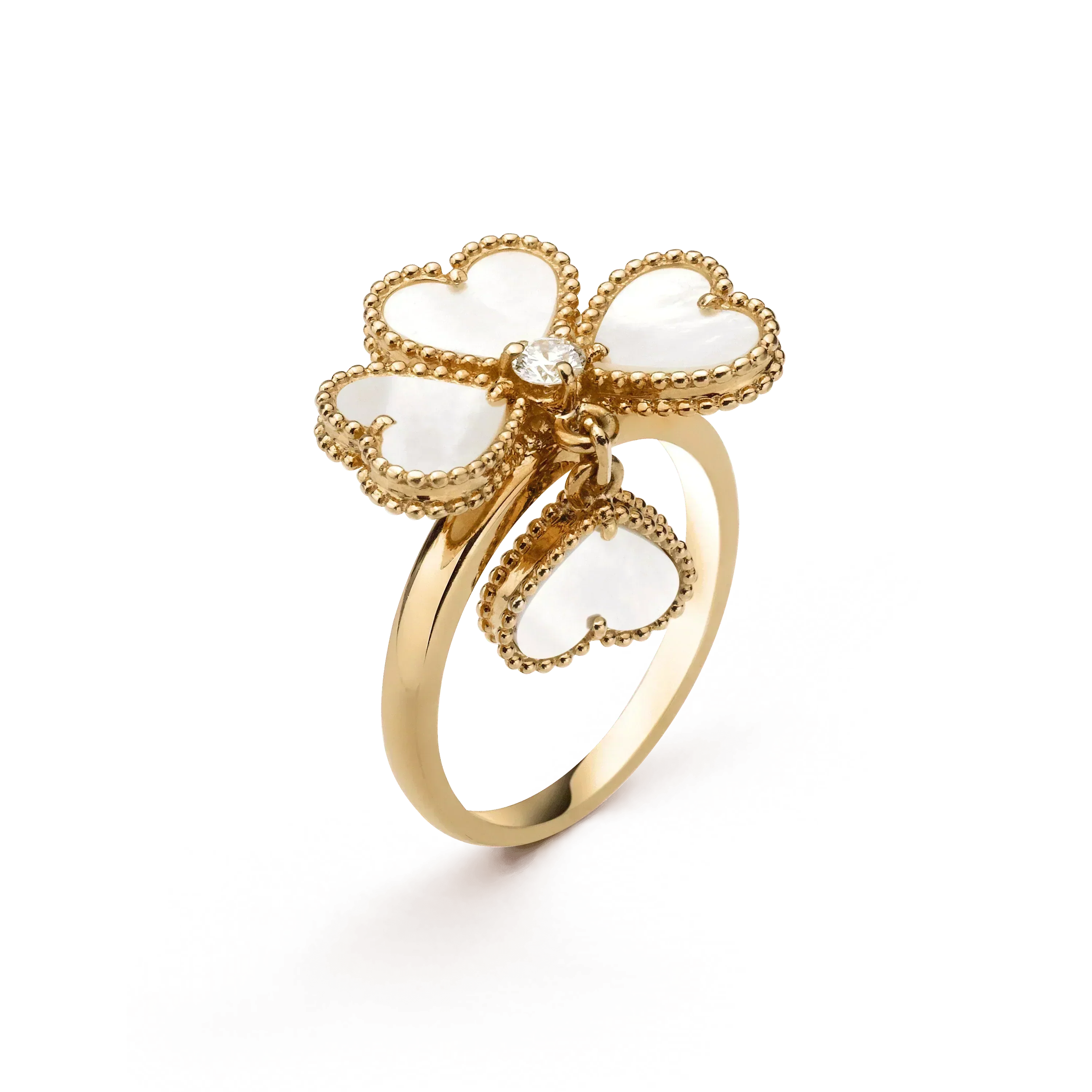 ¡®Loco¡¯SWEET CLOVER WHITE MOP RING
