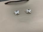 ¡®Loco¡¯JEUX DE WHITE MOP SILVER DIAMOND EARRINGS