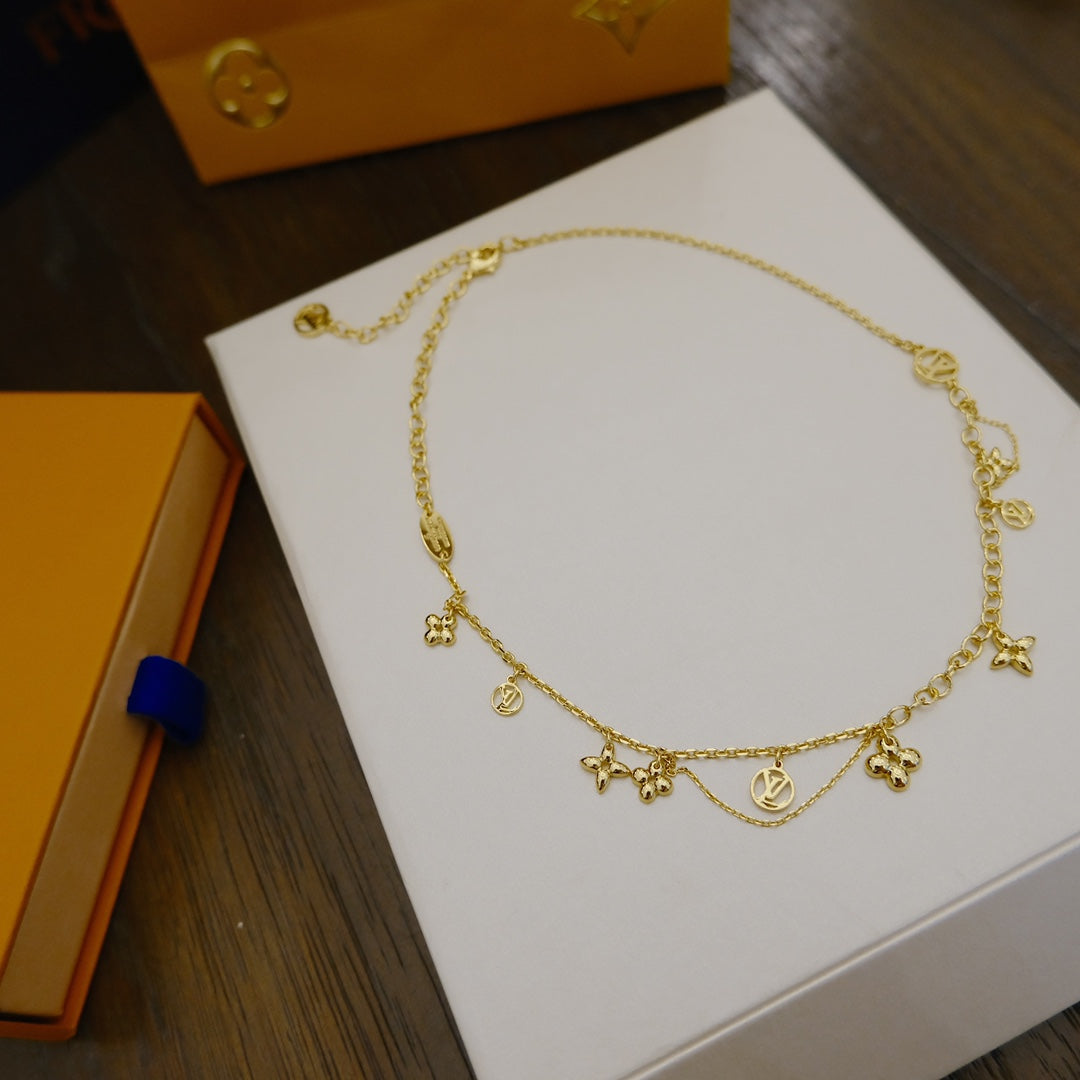 ¡®Loco¡¯BLOOMING SUPPLE NECKLACE BRASS