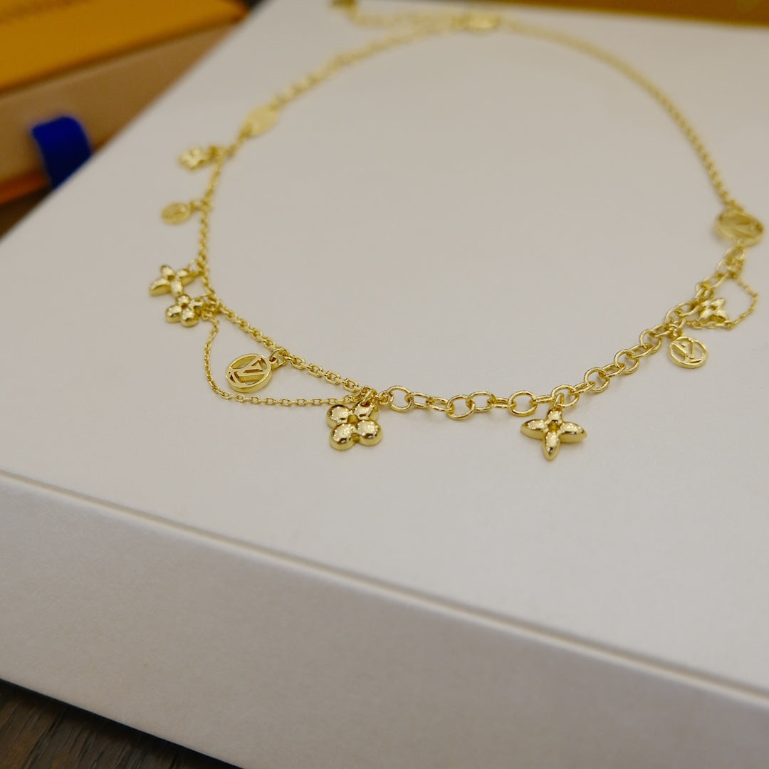 ¡®Loco¡¯BLOOMING SUPPLE NECKLACE BRASS
