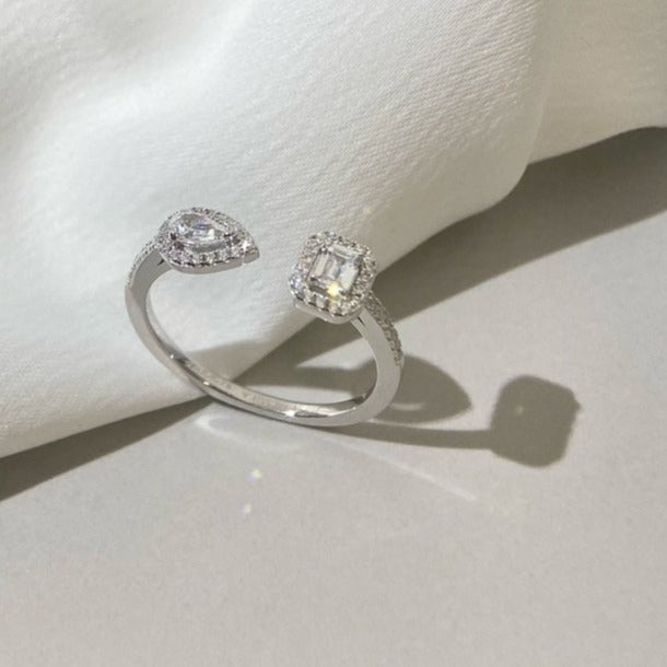 [Loco]MY TWIN TOI & MOI SILVER DIAMOND RING