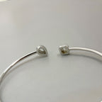[Loco]JONC FLEX MY TWIN TOI & MOI SILVER DIAMOND BRACELET
