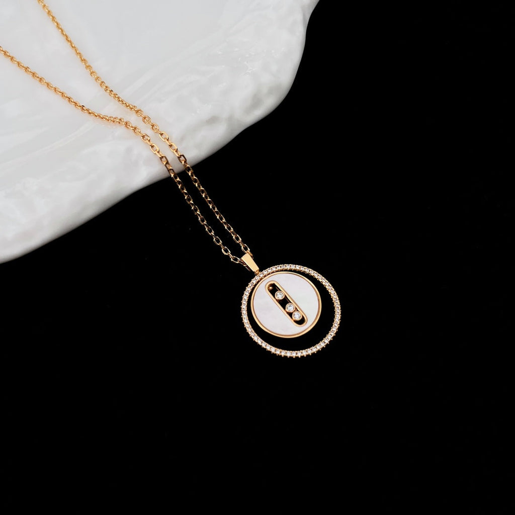 [Loco ]Loco MOVE MM NACRE BLANCHE DIAMOND NECKLACE