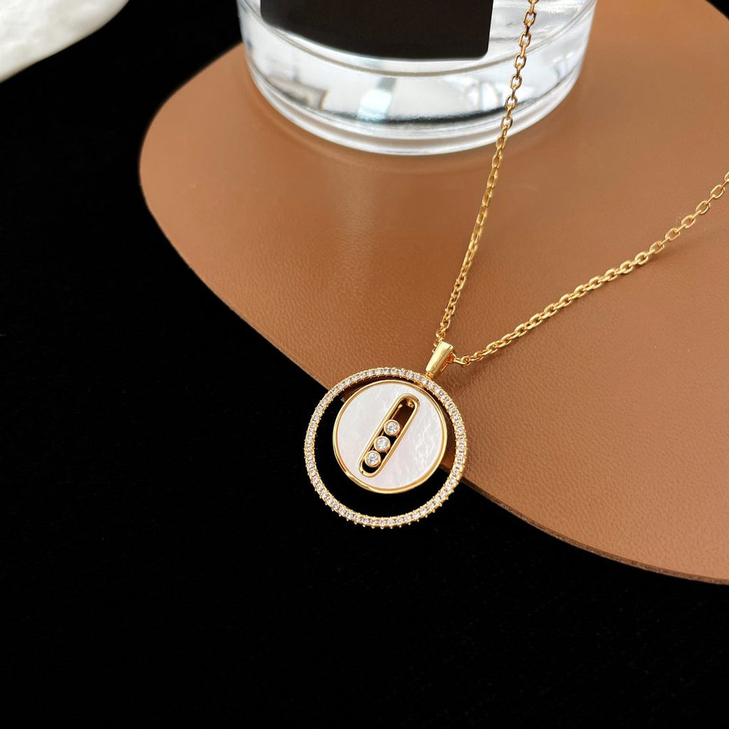 [Loco ]Loco MOVE MM NACRE BLANCHE DIAMOND NECKLACE