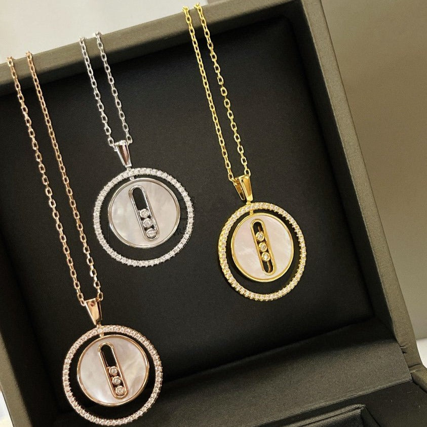 [Loco ]Loco MOVE MM NACRE BLANCHE DIAMOND NECKLACE