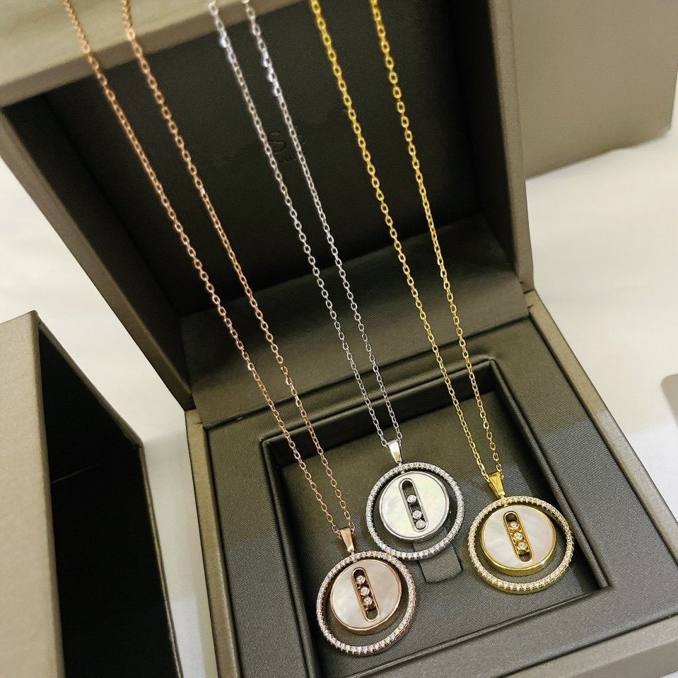 [Loco ]Loco MOVE MM NACRE BLANCHE DIAMOND NECKLACE