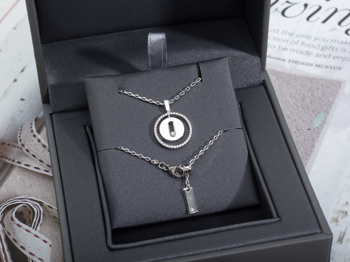 [Loco ]Loco MOVE PM NECKLACE SILVER DIAMOND