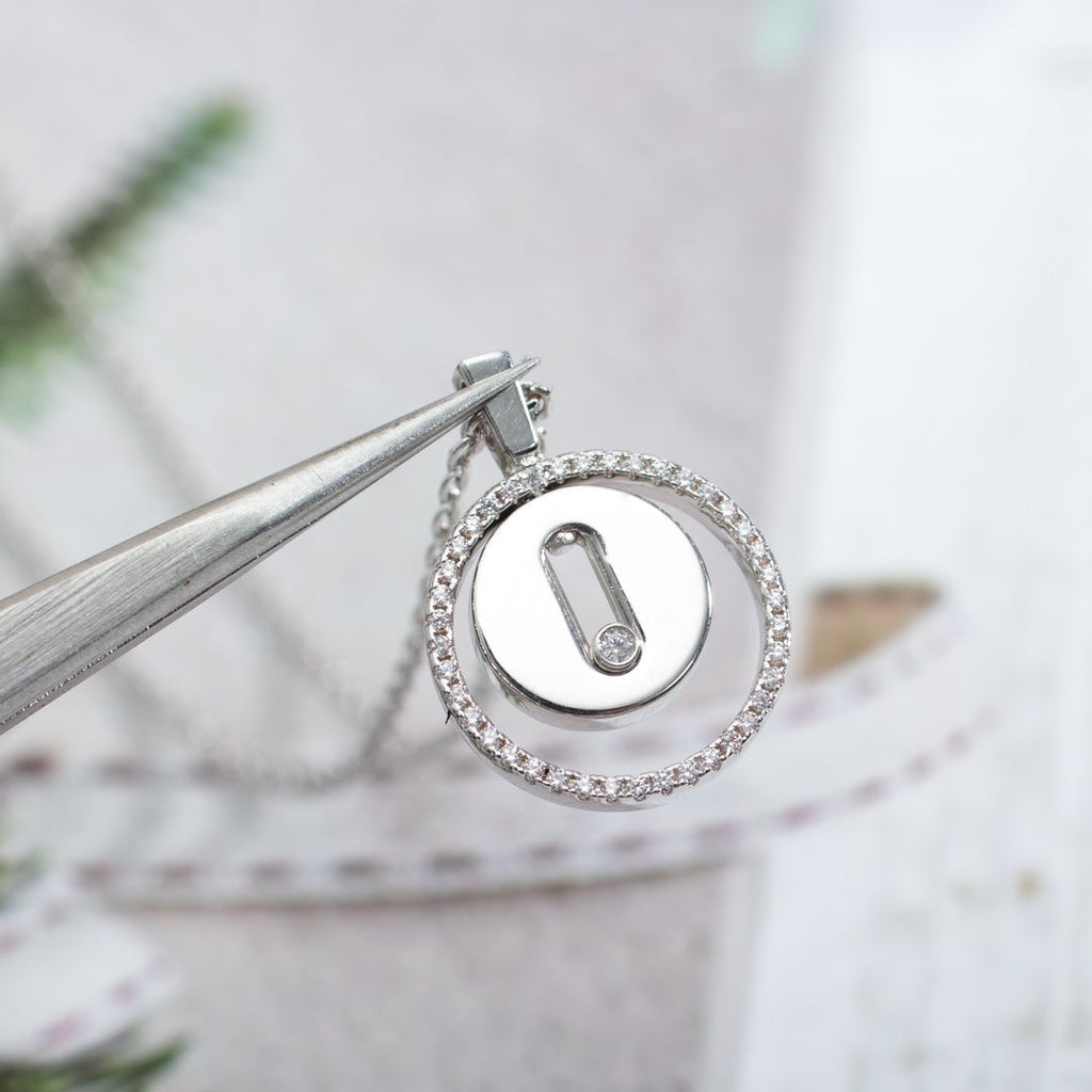 [Loco ]Loco MOVE PM NECKLACE SILVER DIAMOND
