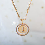 [Loco ]Loco MOVE PM NECKLACE PINK GOLD DIAMOND