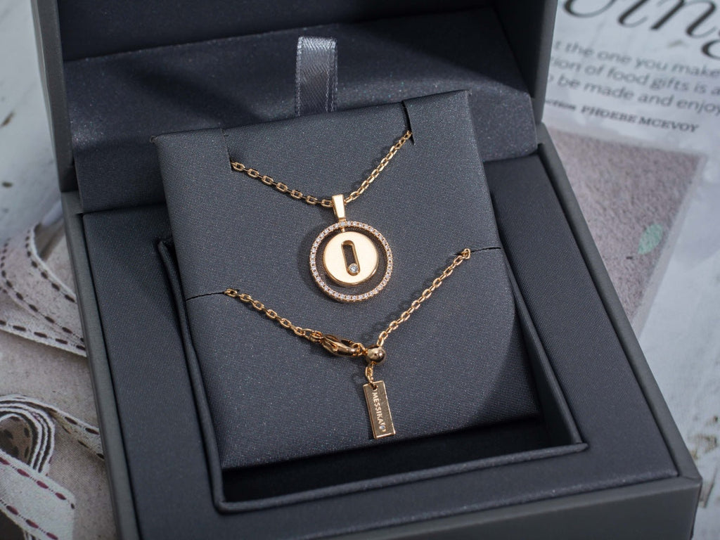 [Loco ]Loco MOVE PM NECKLACE PINK GOLD DIAMOND