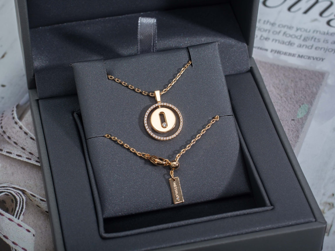[Loco ]Loco MOVE PM NECKLACE PINK GOLD DIAMOND