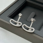 [Loco ]MOVE UNO SILVER DIAMOND EARRINGS