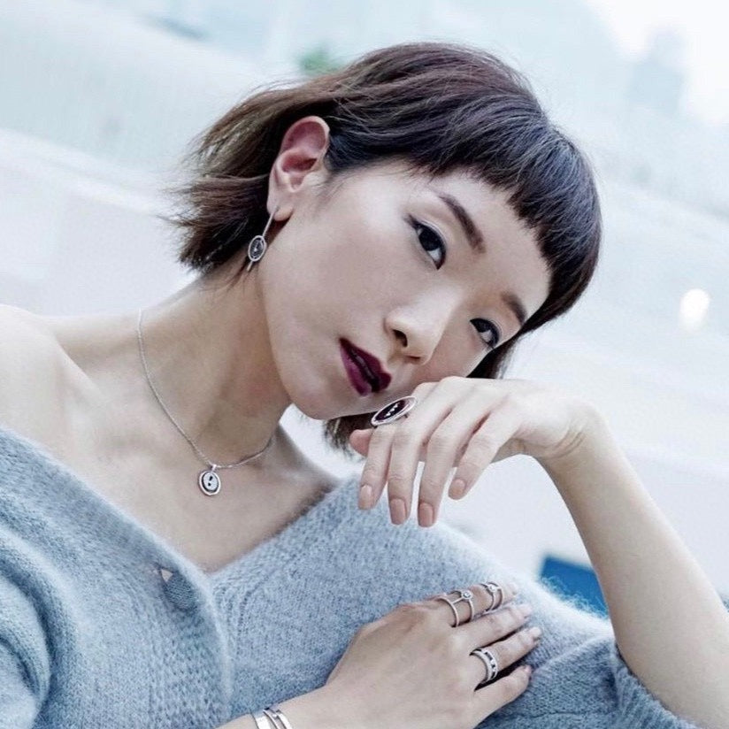 [Loco ]Loco MOVE ARROW PINK GOLD DIAMOND EARRINGS