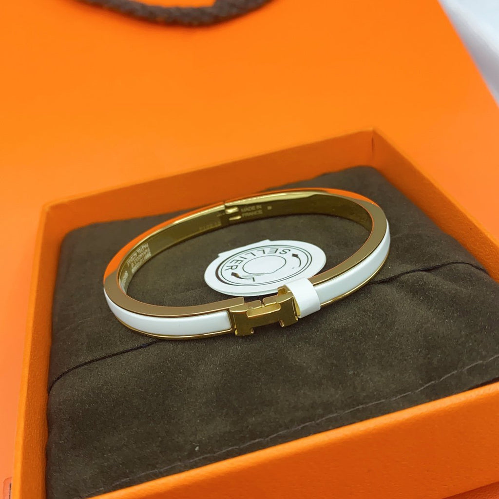 ¡®Loco¡¯CLASSIC HM CLIC WHITE 8MM ENAMEL BRACELET