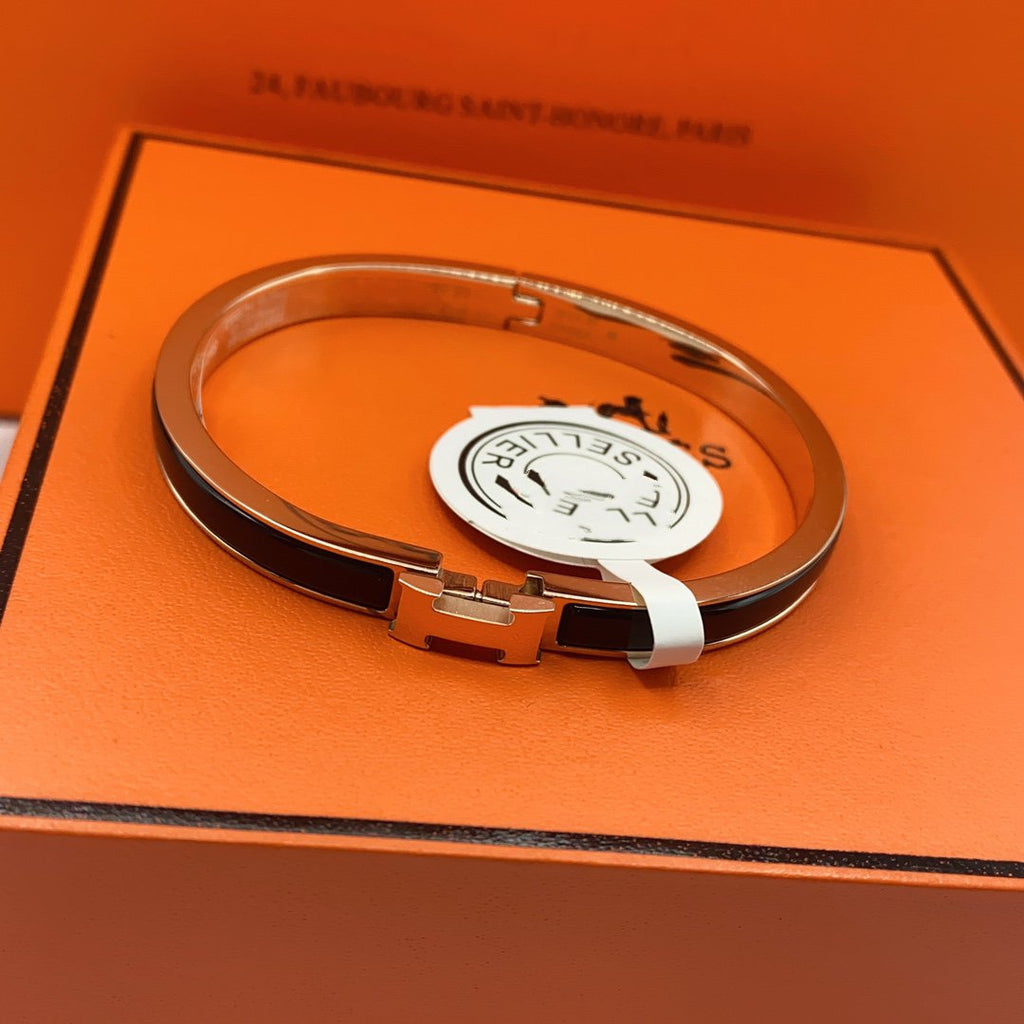 ¡®Loco¡¯CLASSIC HM CLIC BLACK 8MM ENAMEL BRACELET