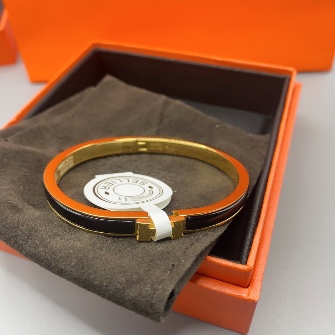 ¡®Loco¡¯CLASSIC HM CLIC BLACK 8MM ENAMEL BRACELET