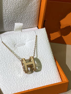 ¡®Loco¡¯HM CLIC YELLOW ENAMEL GOLD NECKLACE