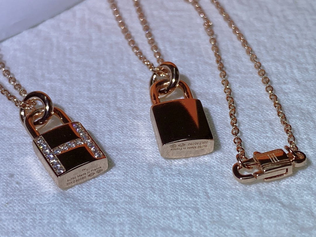 ¡®Loco¡¯HM ADVANCED NICHE LOCK HEAD NECKLACE DIAMONDS