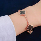 [Loco]New CLOVER 5 MOTIF GRAY MOP BRACELET COLLECTION