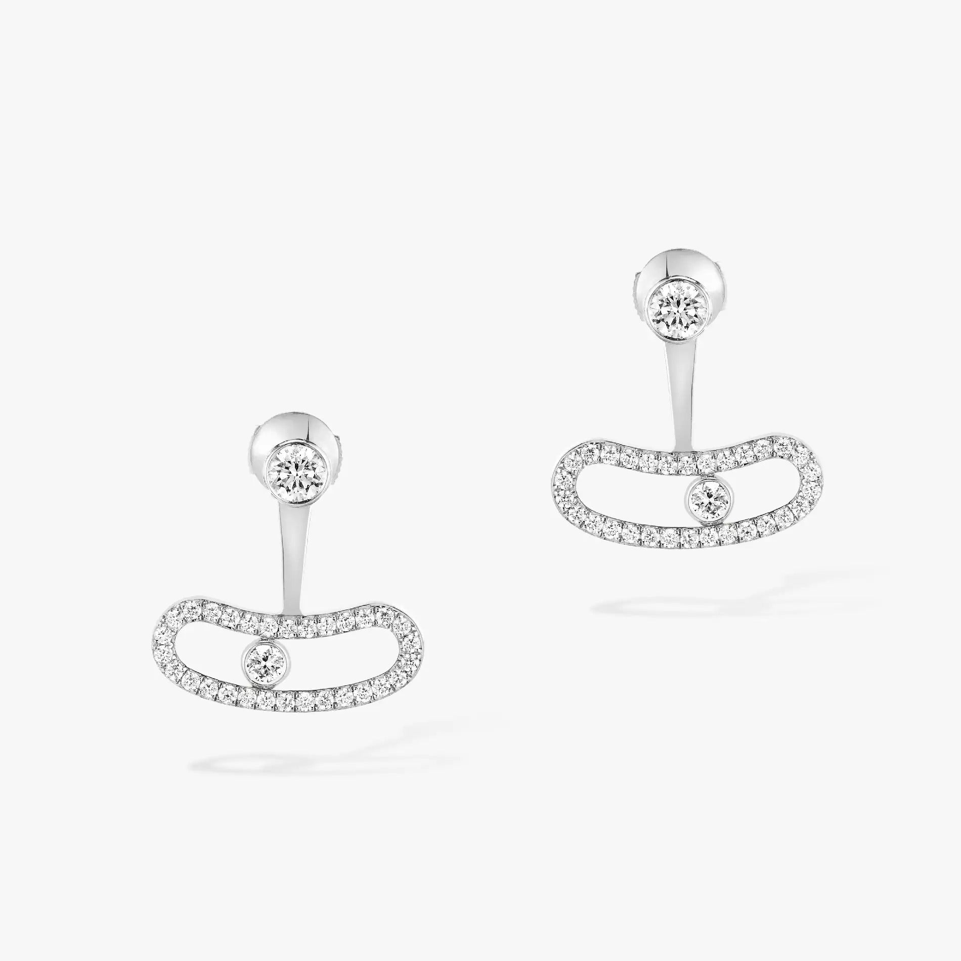 [Loco ]MOVE UNO SILVER DIAMOND EARRINGS