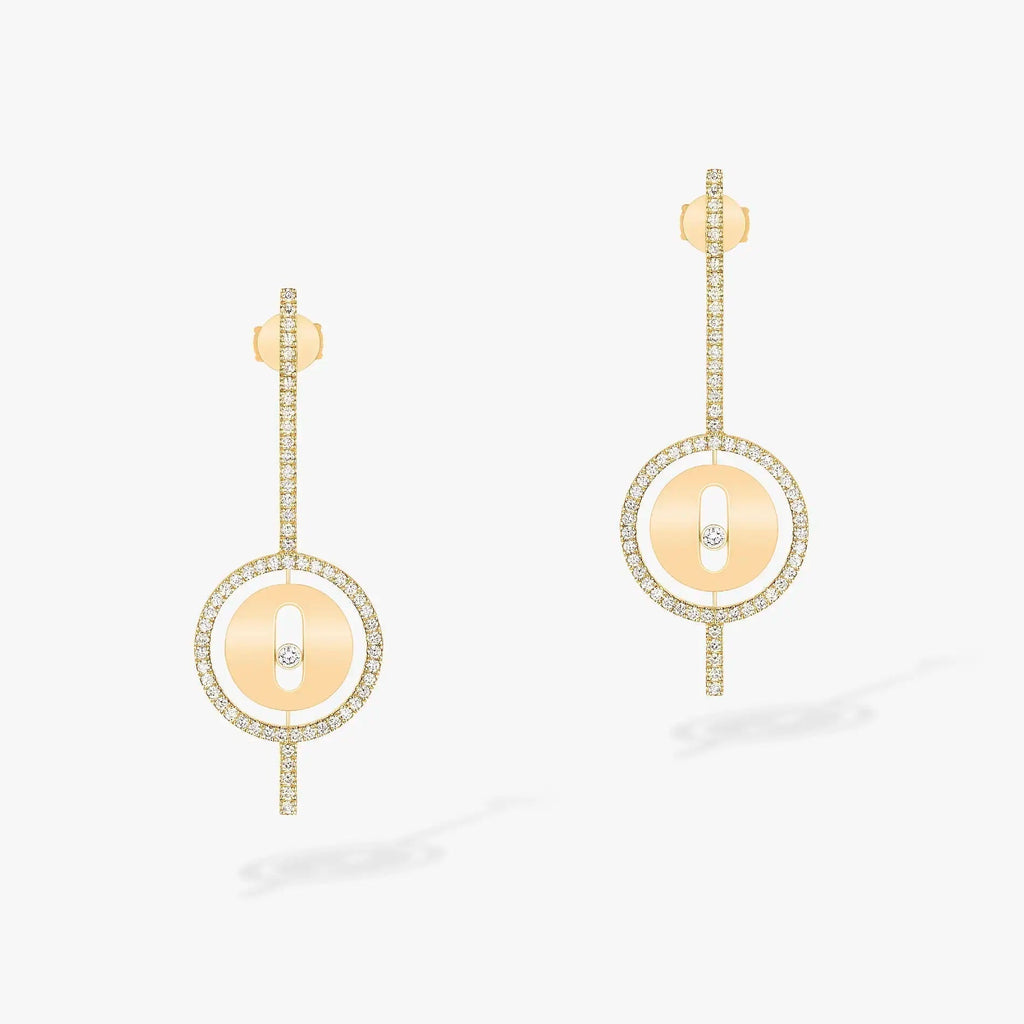 [Loco ]Loco MOVE ARROW PINK GOLD DIAMOND EARRINGS