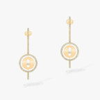 [Loco ]Loco MOVE ARROW PINK GOLD DIAMOND EARRINGS
