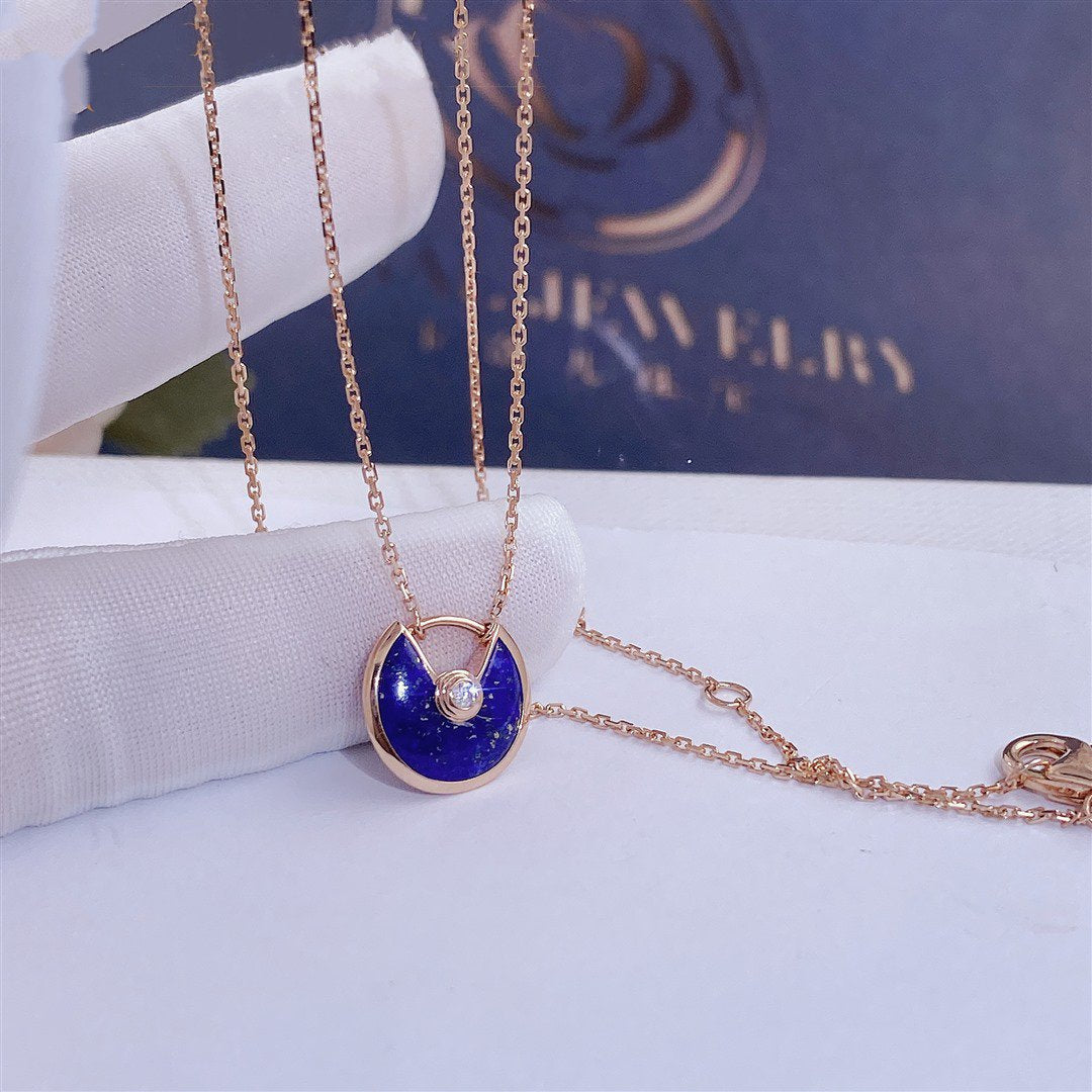 ¡®Loco¡¯AMULETTE ROSE GOLD AGATE NECKLACE