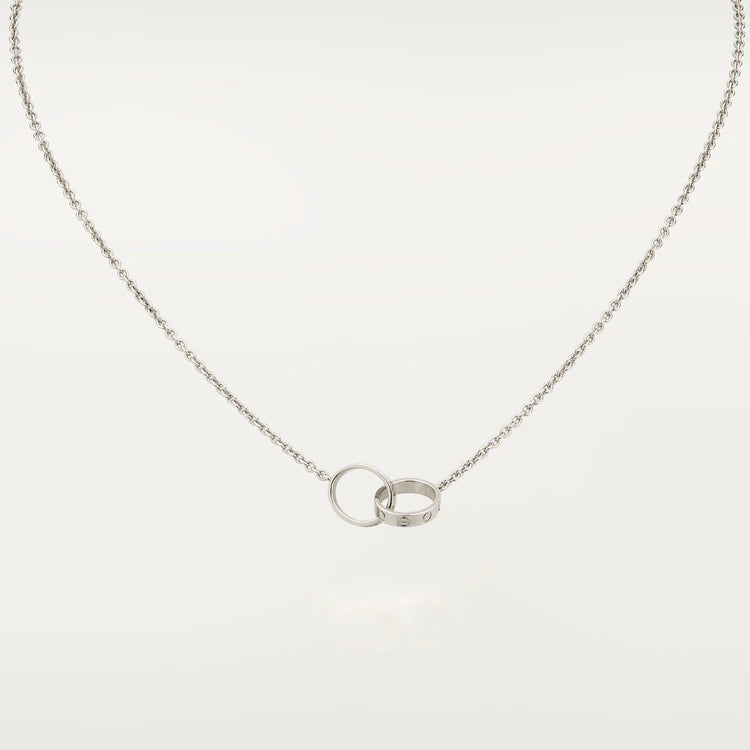 ¡®Loco¡¯LOVE NECKLACE PINK GOLD AND SILVER